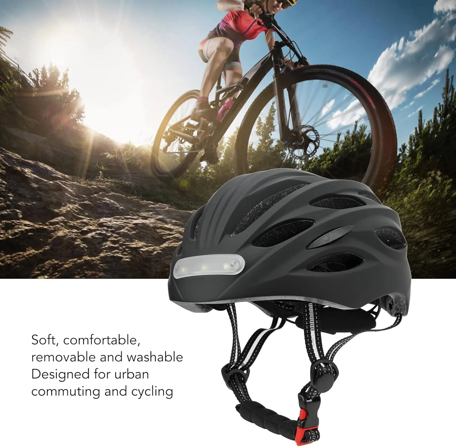 π΄ββοΈ LED Safety Cycling Helmet β Stay Protected & Visible! π¨ - Image 4