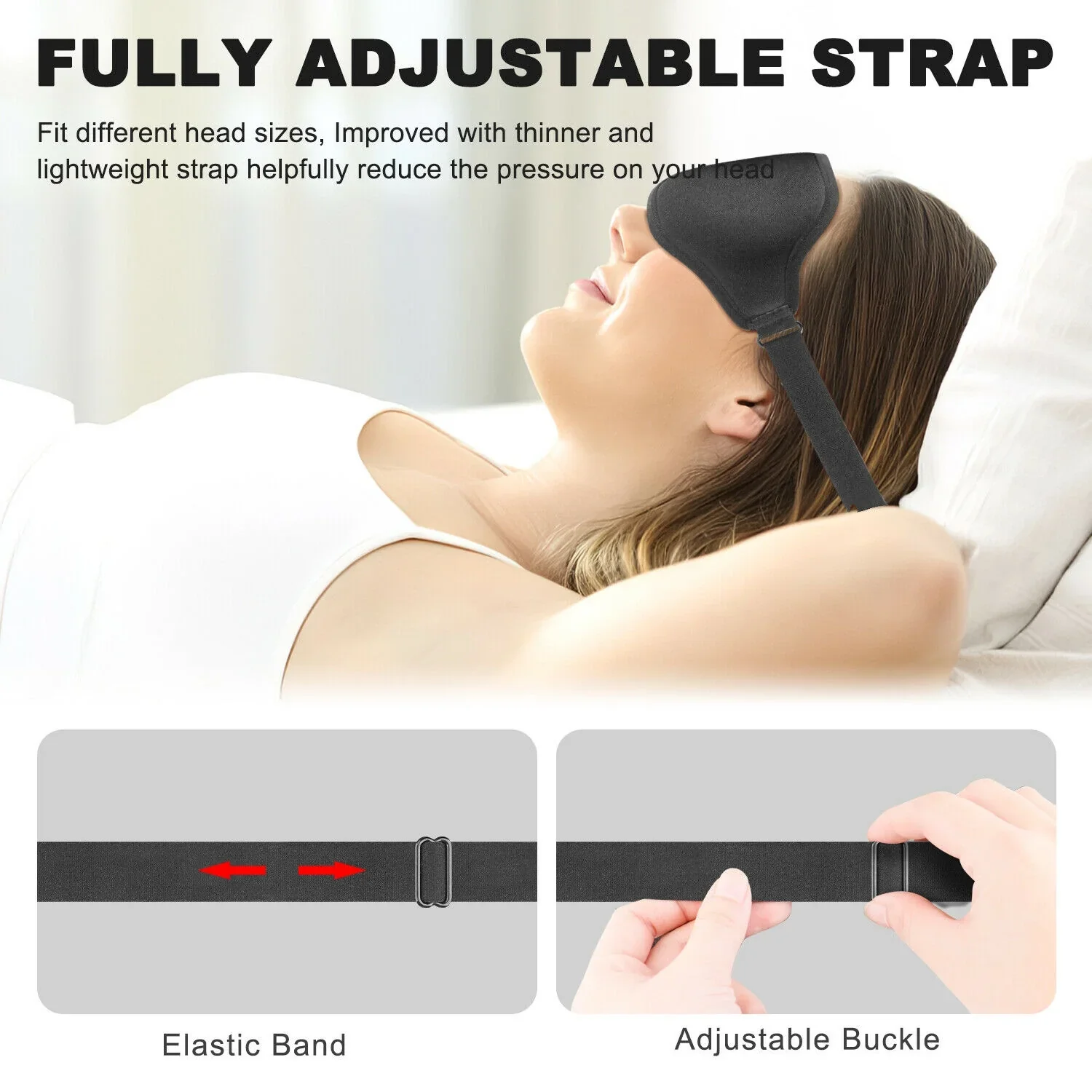 π΄ 3D Memory Foam Blackout Eye Mask β Sleep Deeper, Wake Up Refreshed! π€ - Image 3