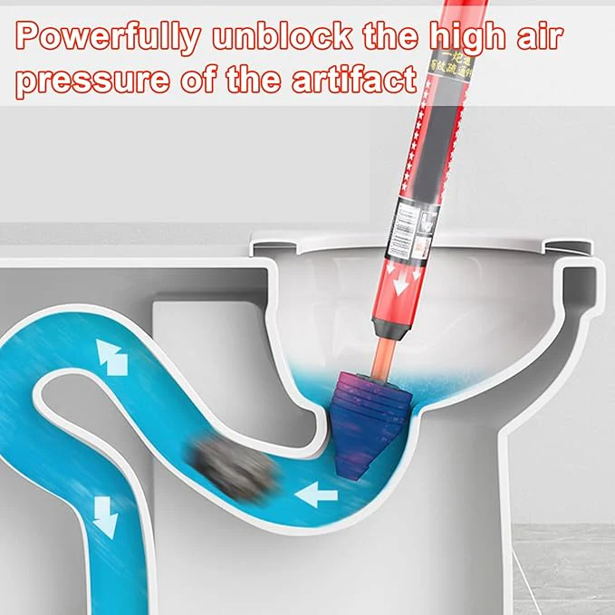 🚽 Household High-Pressure Toilet Drainage Tool – Clear Clogs in Seconds! 🌊 - Image 5