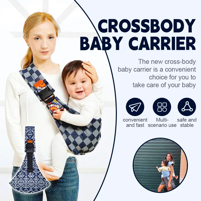 🔥 Mother’s Love™ Crossbody Baby Strap — Safe, Snug & Stress-Free Carrying