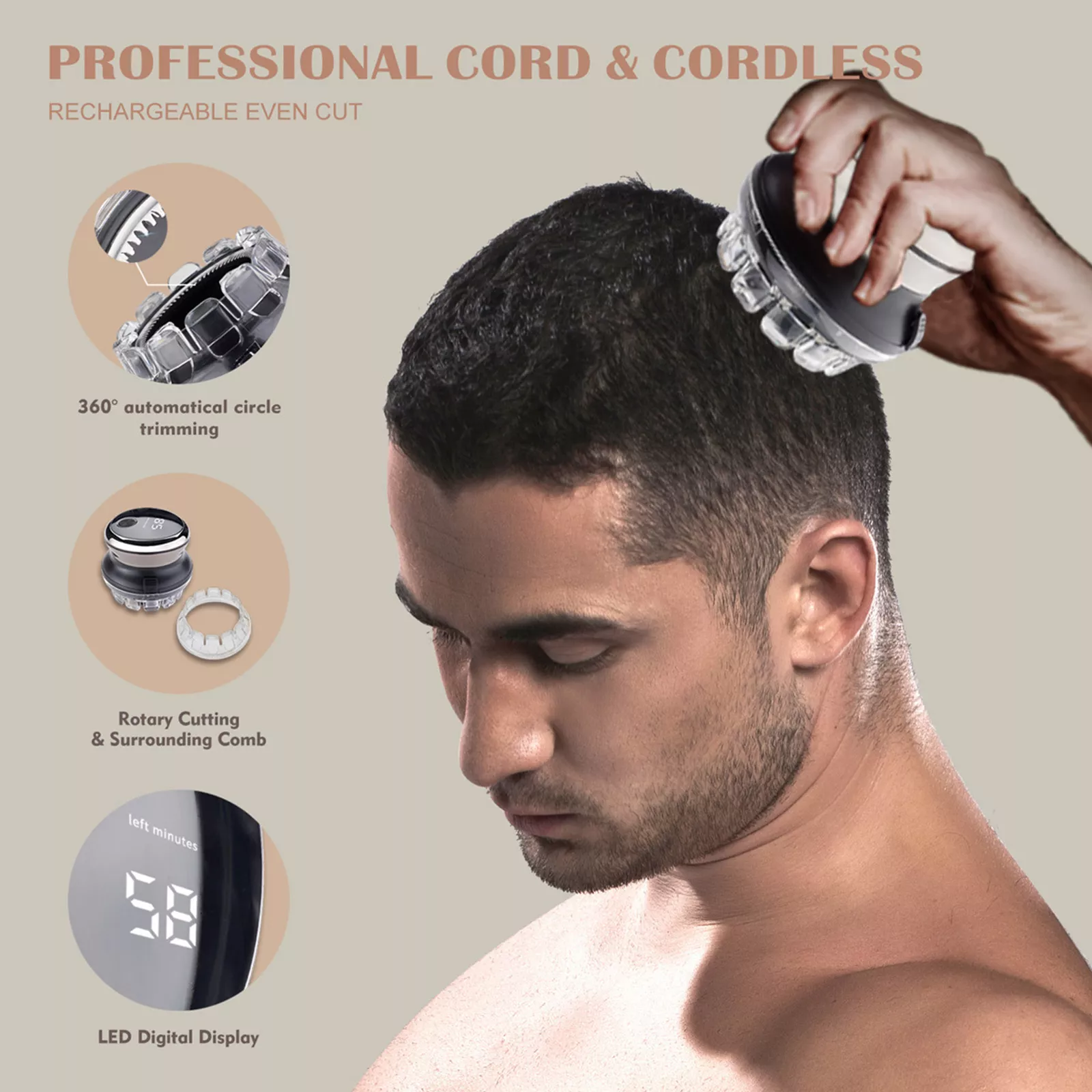 π₯ Professional-Grade Electric Hair Clipper β Effortless Grooming at Home! π₯ - Image 4
