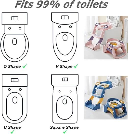 πΌ Upgrade 2-in-1 Baby Toilet Ladder β The Most Stable & Official Design! - Image 3