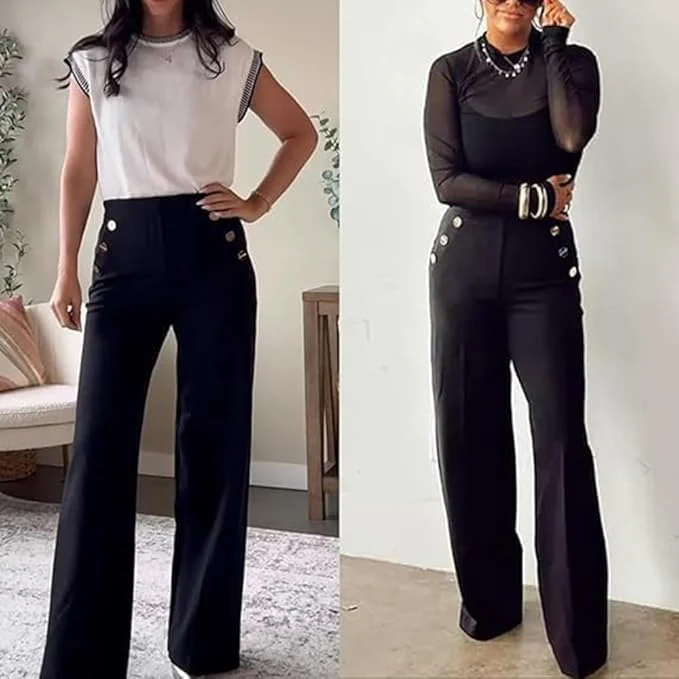 🔥 VÉRA™ Wide-Leg Sculpt Pants — THE PANTS EVERY GIRL WISHES SHE BOUGHT SOONER - Image 3