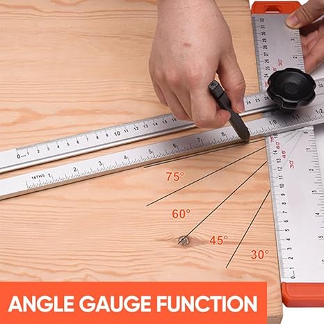 🔥 Woodworking Just Got Easier with the 45° High-Precision Universal T-Square! 🔥 - Image 5