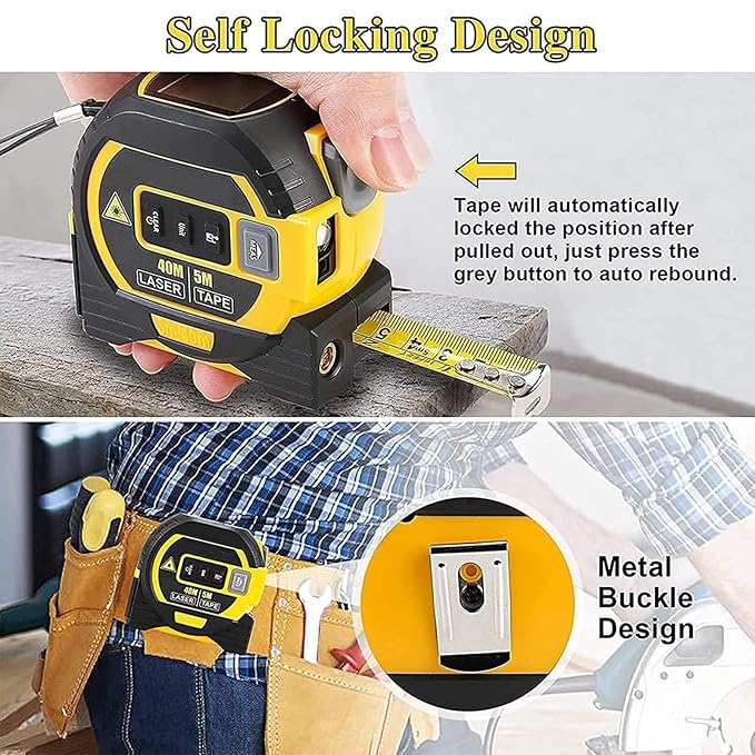π―3-in-1 Infrared Laser Tape Measure β Measure Smarter, Faster, & More Accurately! π― - Image 2