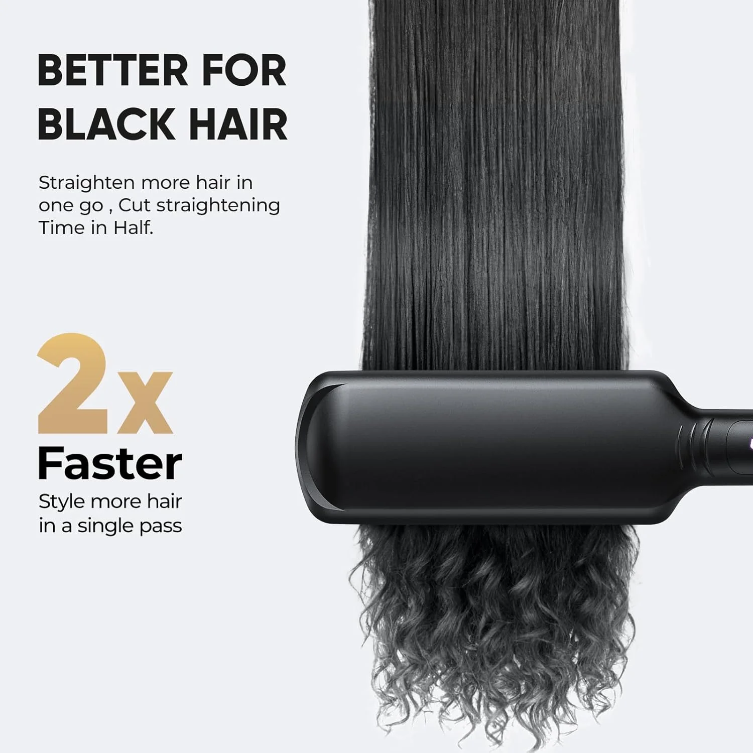 Achieve Salon-Smooth Hair with SmoothStyle™ LCD Infrared Hair Straightener - Image 3