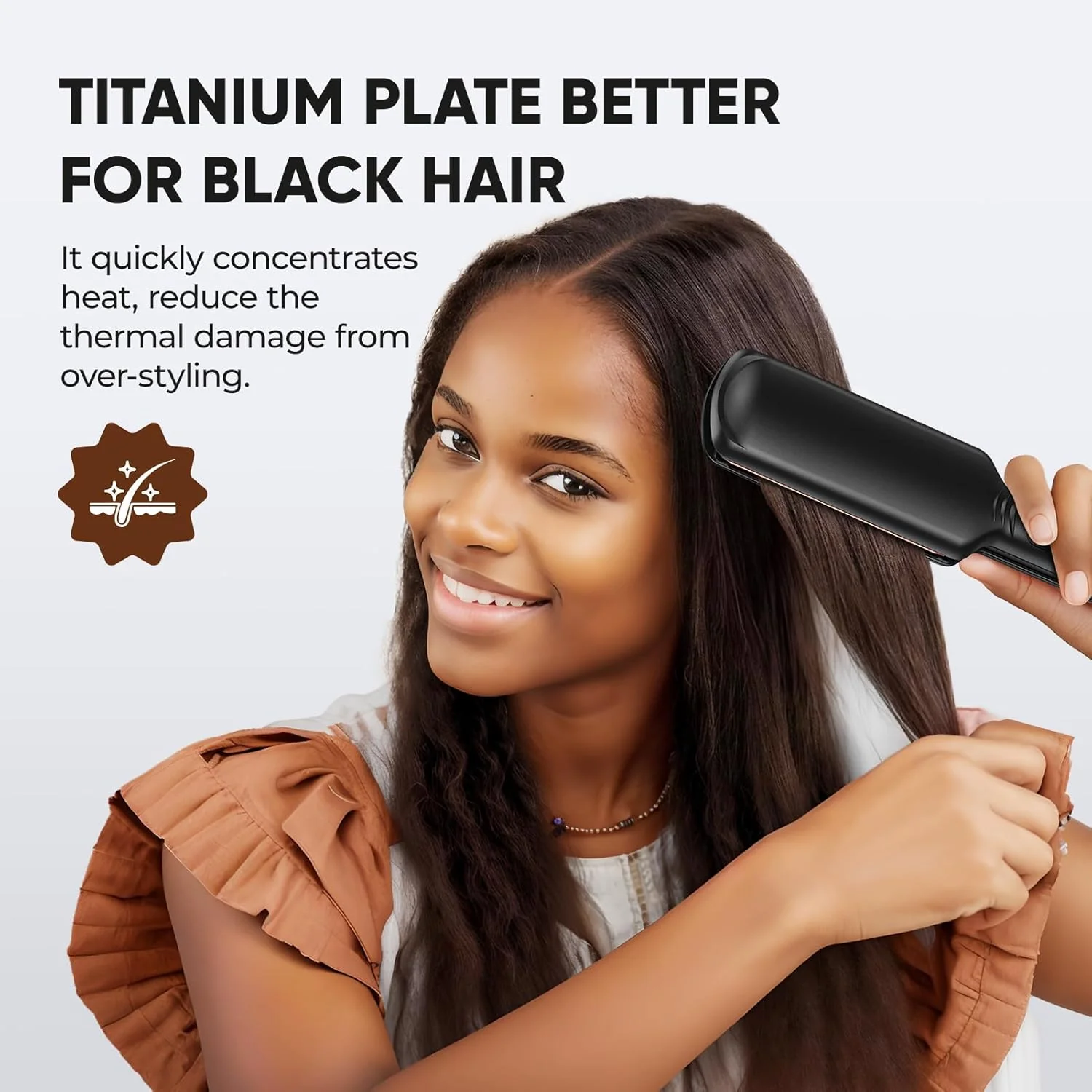 Achieve Salon-Smooth Hair with SmoothStyle™ LCD Infrared Hair Straightener - Image 5