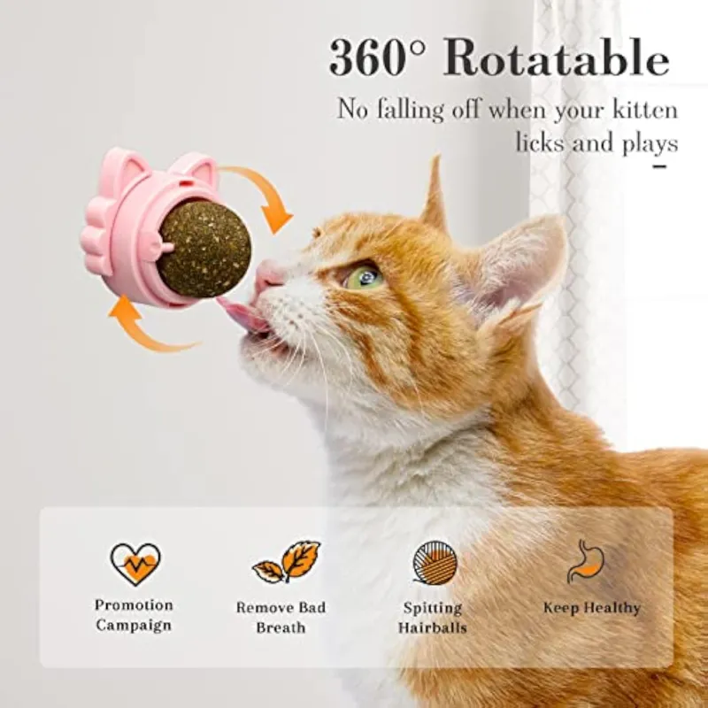 Catnip Balls Cat Treats: Fun, Healthy, and Irresistible for Your Cat 🐾 (3pcs) - Image 4