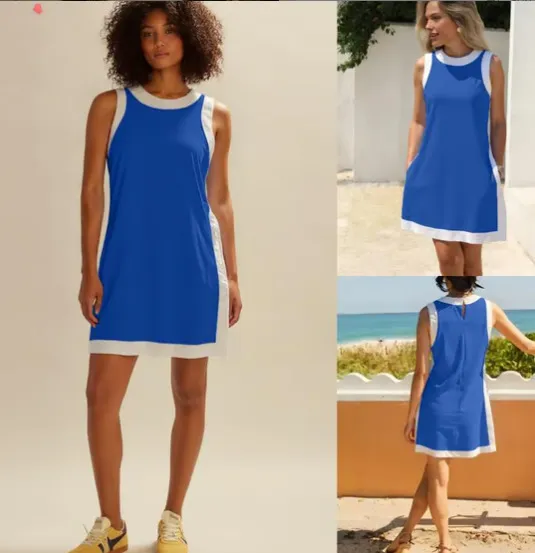 ChillFit™ ColorBlock Set Sleeveless Top + Shorts Matching Outfit - Image 3