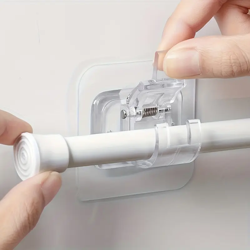 Effortless Organization with Punch-Free Curtain Rod Hook! - Image 3