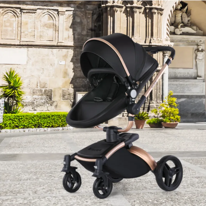 Elevate Your Baby's Comfort with LuxRide™ High-Landscape 3-in-1 Baby Stroller - Image 4