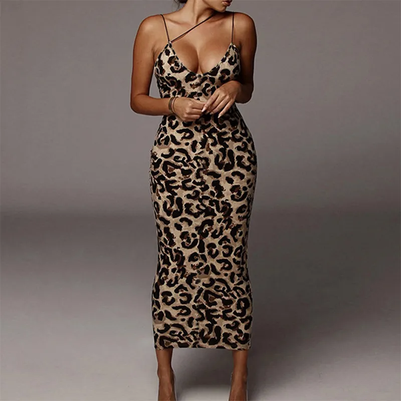 Embrace Bold Elegance with the FierceFit™ V-Neck Backless Halter Dress
