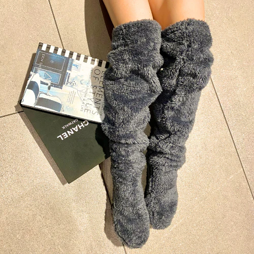 Over 50% Off + Free Shipping TODAY! | Fuzzy Legs Sock Slipper - Image 5