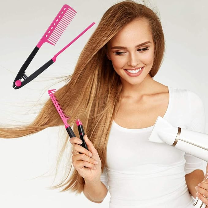 Hair Styling Clip & Straightening Comb β Achieve Salon-Quality Hair Instantly! πββοΈ (2pcs)