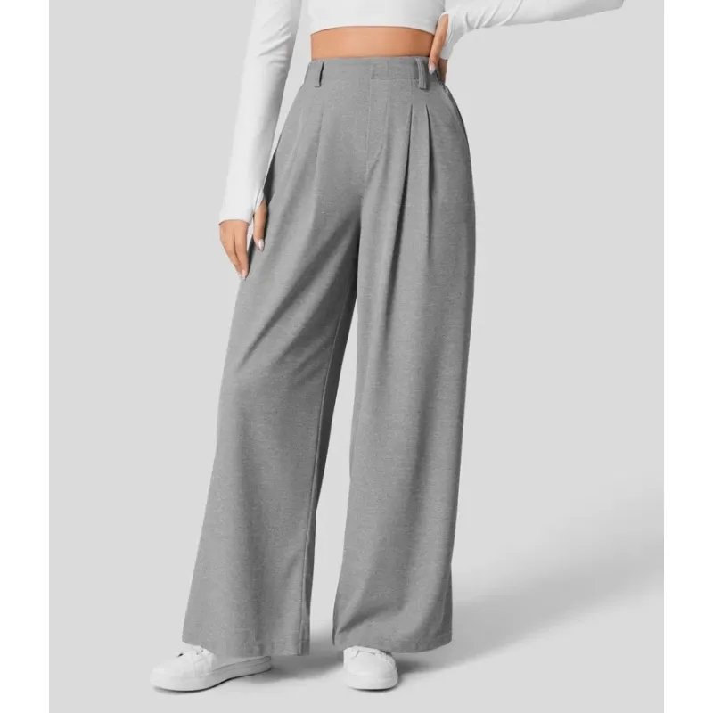 High Waist Straight Loose-Fit Tapered Trousers,π Effortlessly Chic, Perfectly Comfortable! - Image 2