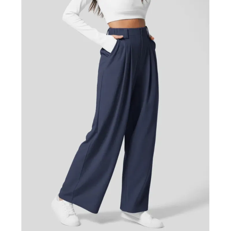 High Waist Straight Loose-Fit Tapered Trousers,π Effortlessly Chic, Perfectly Comfortable! - Image 3