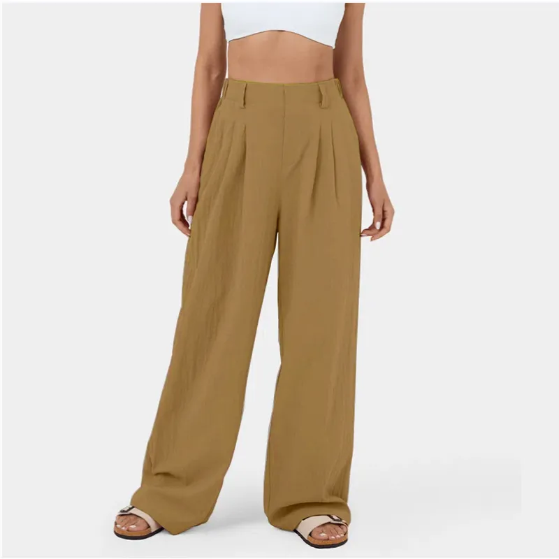 High Waist Straight Loose-Fit Tapered Trousers,π Effortlessly Chic, Perfectly Comfortable! - Image 9
