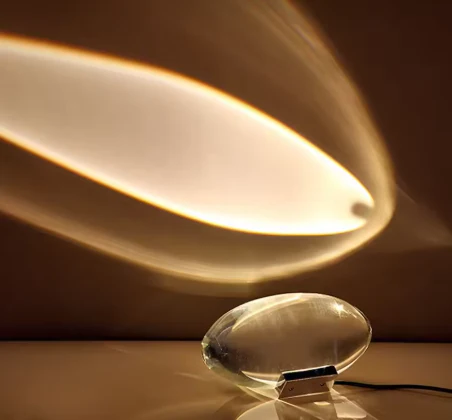 Illuminate Your Space with the Stunning Eye of the Sky Crystal Table Lamp