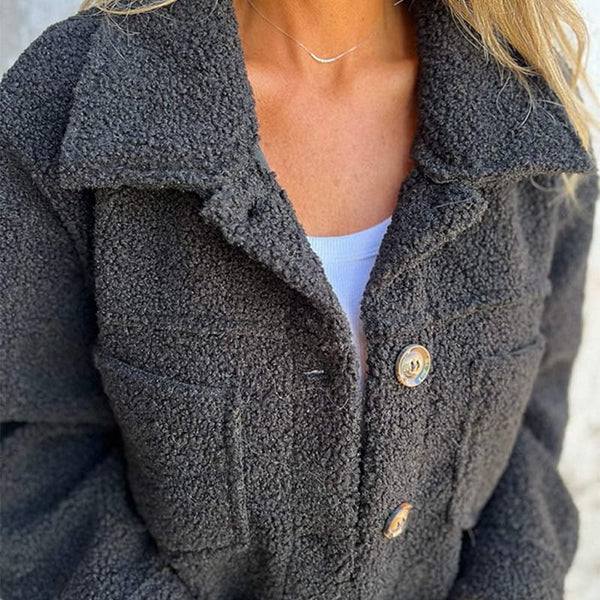 Joana Women's Warm Lapel Cropped Jacket - Image 4