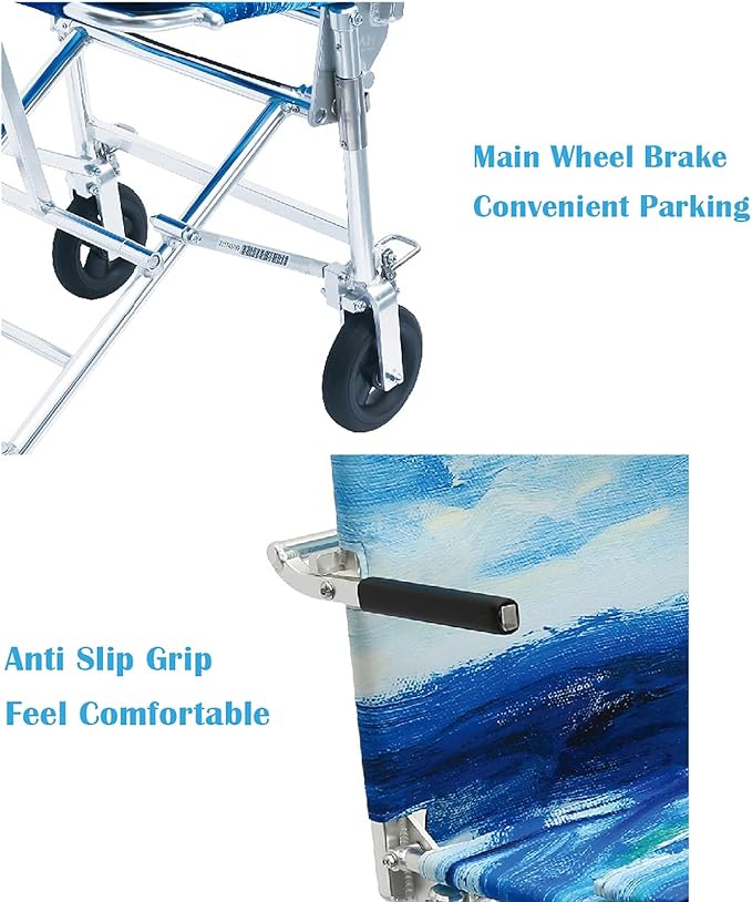 Lightweight 5.5kg Aircraft Travel Wheelchair – Foldable and Portable for Unmatched Mobility - Image 3