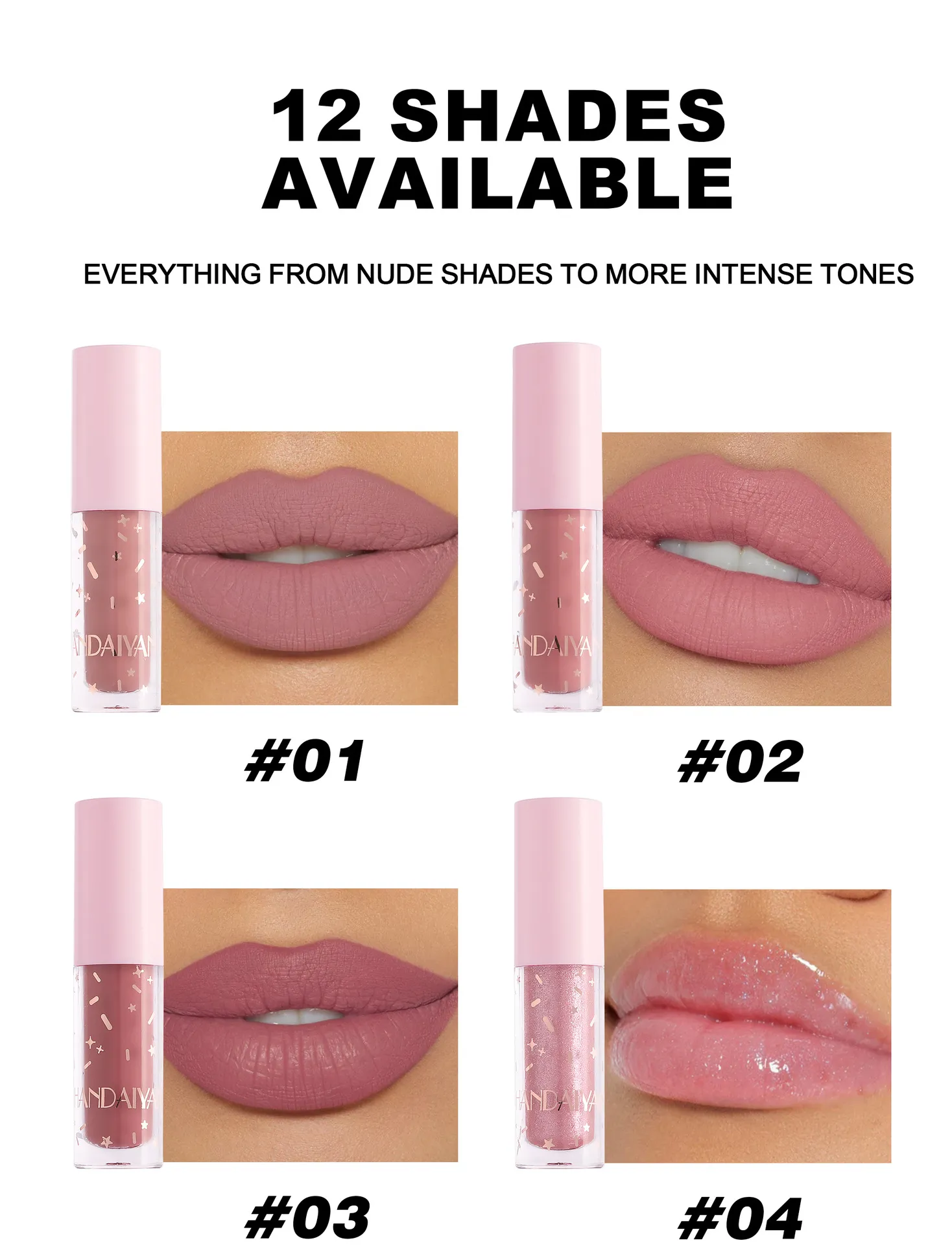 Lip Glaze™ 12-Color All-Day Velvet Stay Set - Image 3