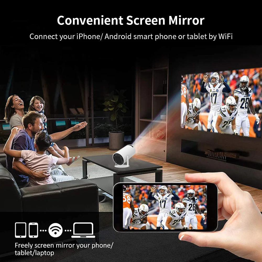 SOHOBLOO'S MagicScreen™ 4K WiFi Mini Projector - Image 7