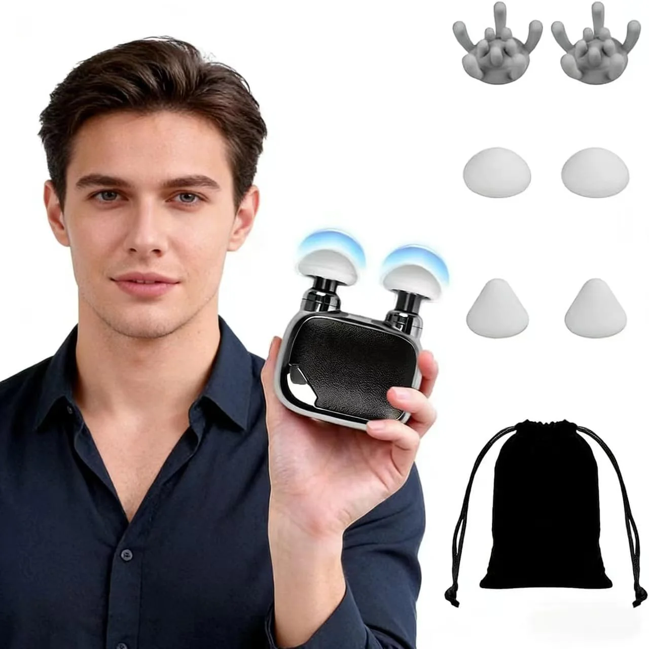 MiniMassager™ PowerPulse - Dual-Head Portable Deep Tissue Percussion Gun - Image 3