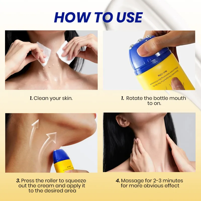 NeckCream™ LiftSculpt Polypeptide Firming Roller Neck Cream (120g) - Image 2