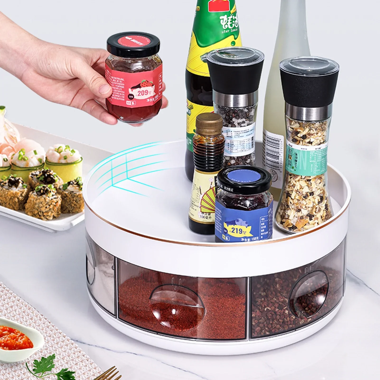 Rotating Condiment Dispenser – Organize Your Kitchen with Ease - Image 3