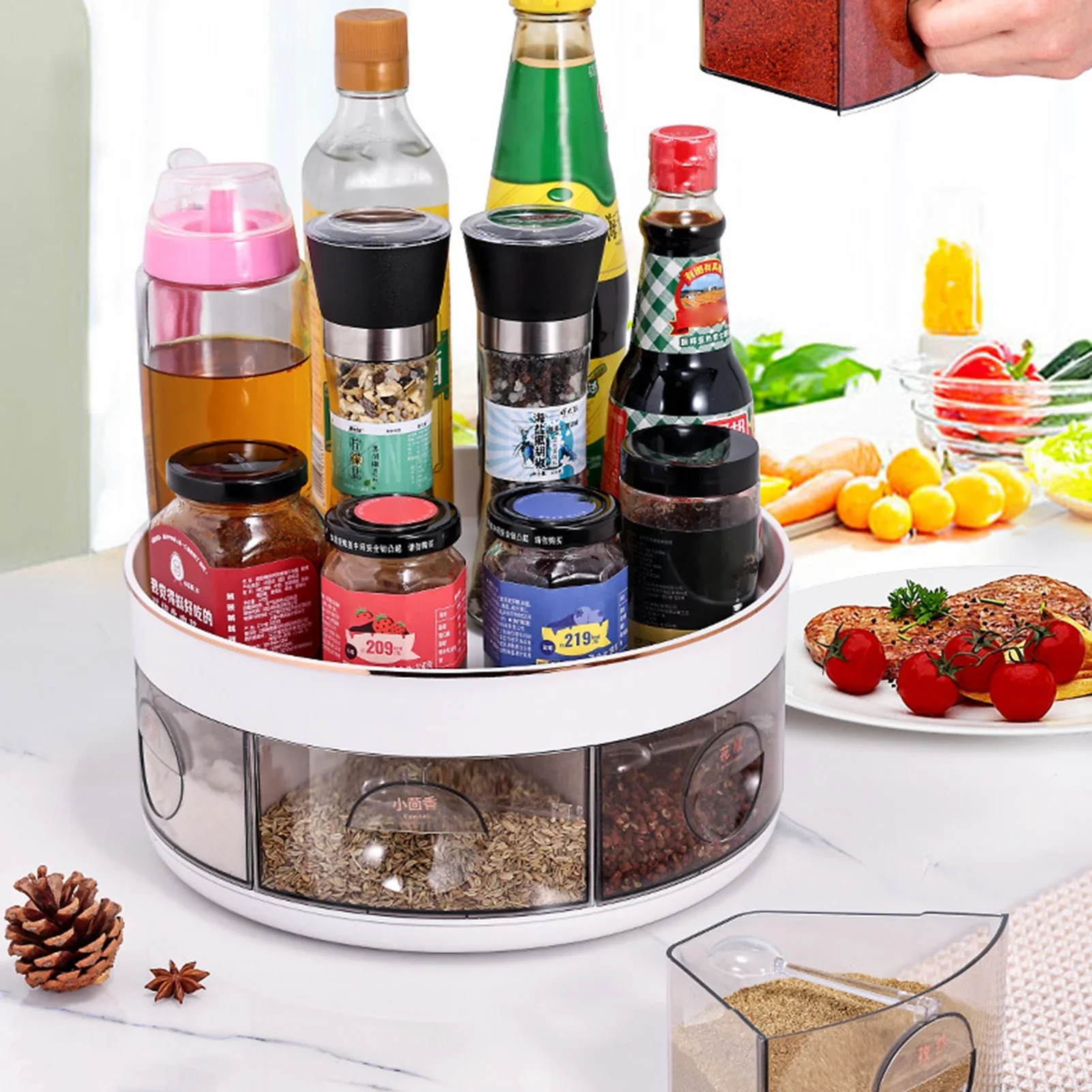 Rotating Condiment Dispenser – Organize Your Kitchen with Ease - Image 5