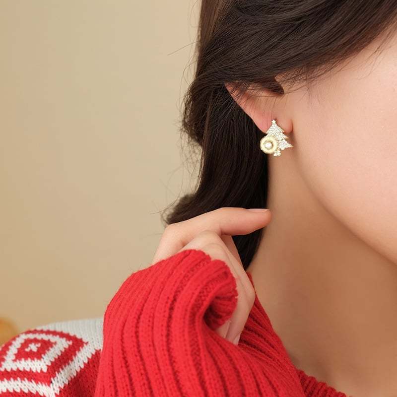 Snowear Rotatable Snowflake Christmas Tree Earrings 1+1 Free TODAY! - Image 3