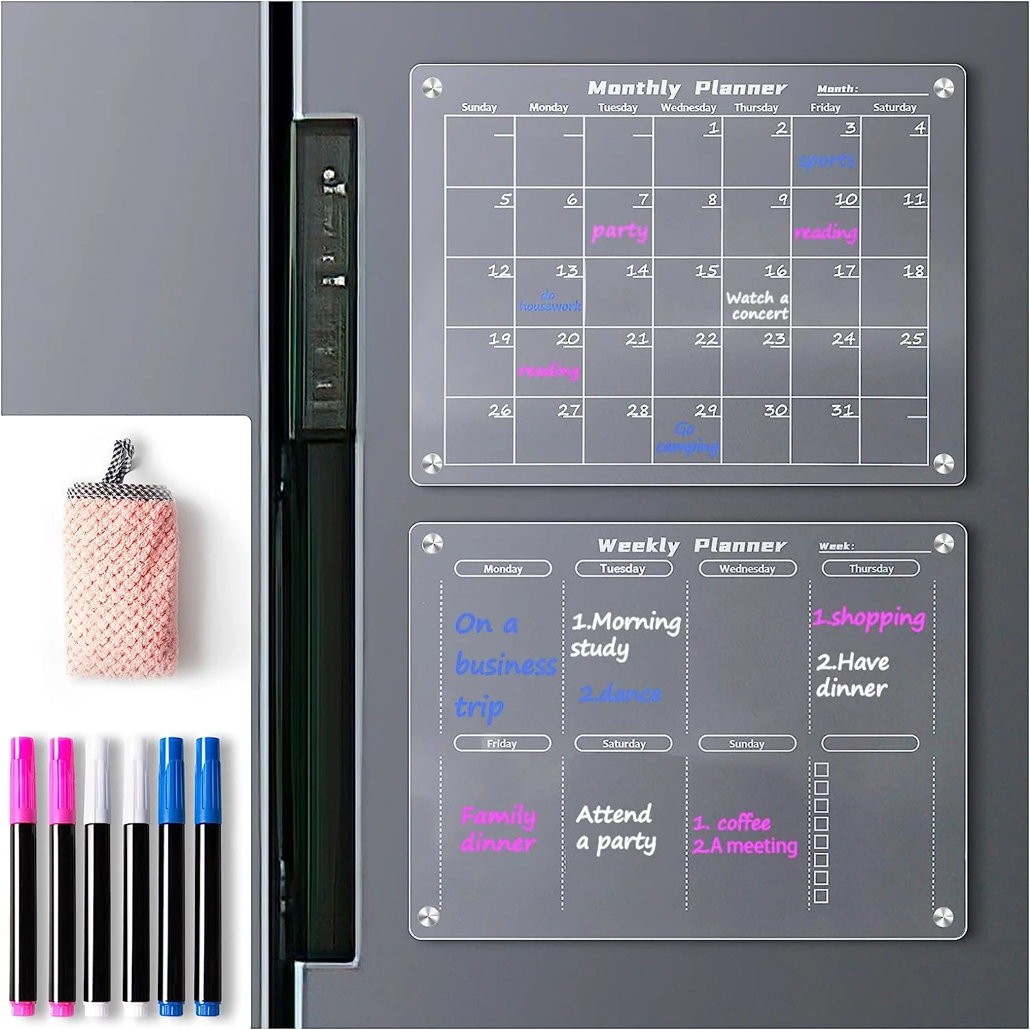 SOHOBLOO'S Acrylic Calendar Set (Free USA 2-5 Day Shipping Today!)