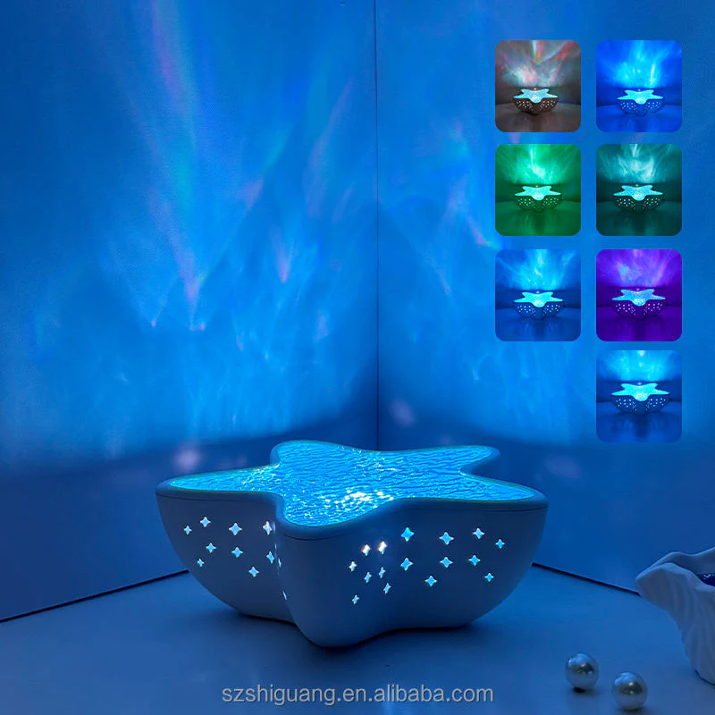 StarfishLamp™ OceanDream - Rechargeable Ocean Wave Projector Night Light