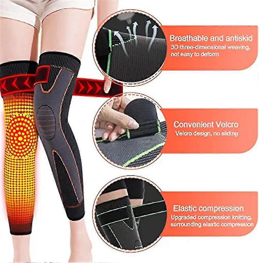 Stay Active and Protected with Men’s and Women’s Knitted Riding Long Lace-Up Knee Pads! - Image 2