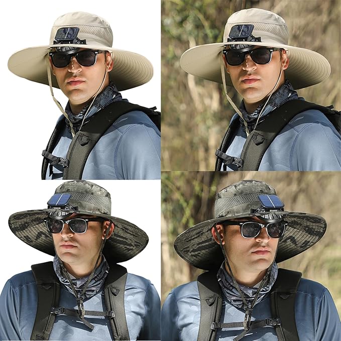 π§’ Stay Cool & Protected with the Solar-Powered Fan Hat! βοΈπ¨