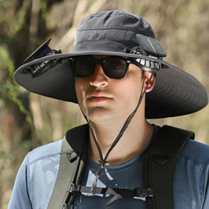 π§’ Stay Cool & Protected with the Solar-Powered Fan Hat! βοΈπ¨ - Image 3
