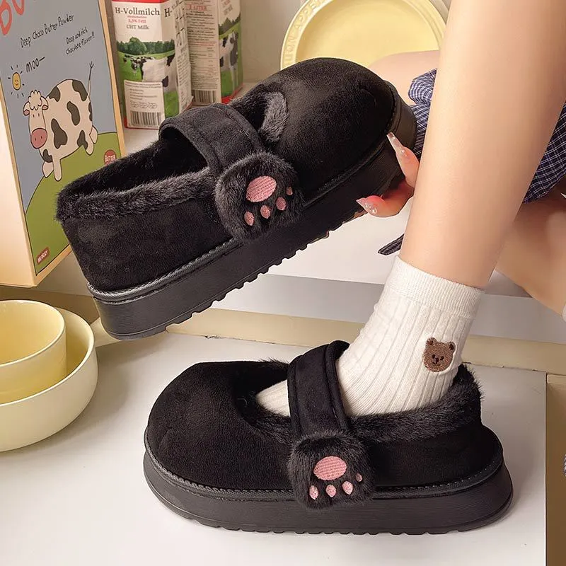 Stay Cozy and Stylish with PawSnug™ Women's Cotton-Padded Plush Shoes - Image 3