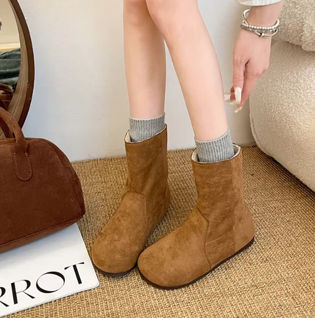Stay Warm and Stylish with Winter Warm Plush Women Snow Boots - Image 7