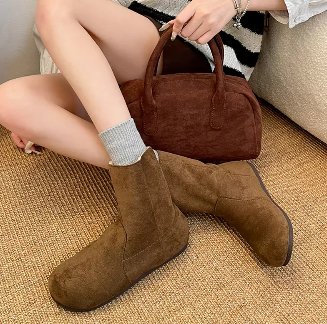 Stay Warm and Stylish with Winter Warm Plush Women Snow Boots - Image 8