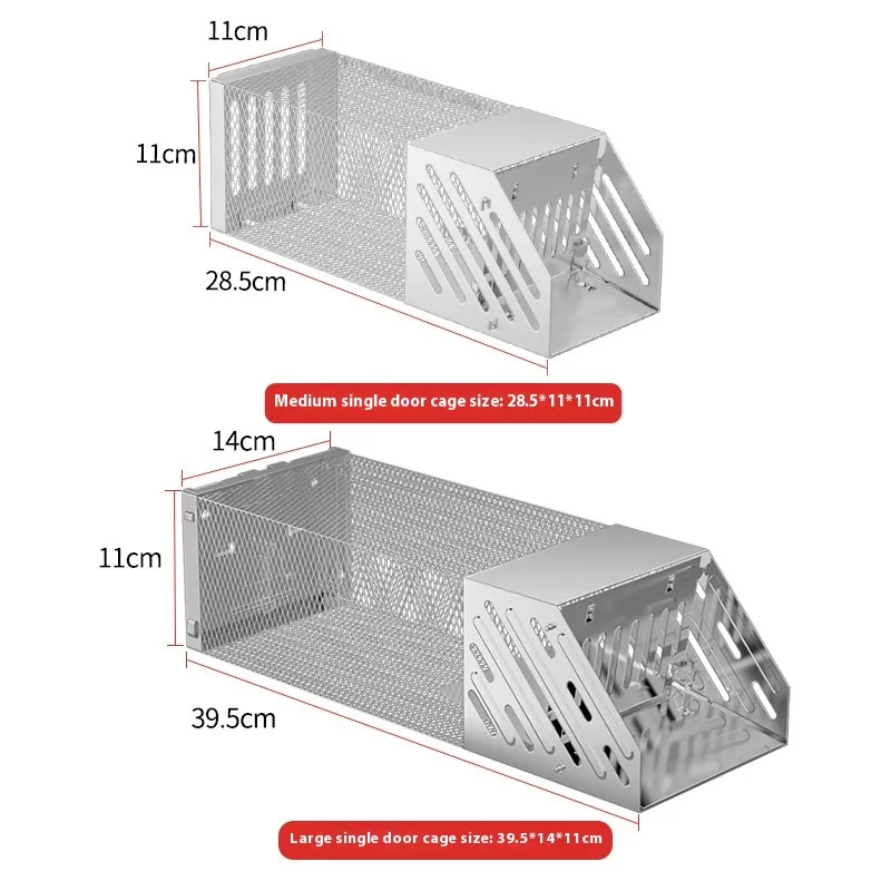 TrapGuard™ Medium Single-Door Rat Trap Cage – Humane & Effective Rodent Control - Image 2