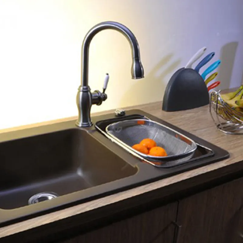 Upgrade Your Kitchen Efficiency with the Stainless Steel Collapsible Sink Drain Basket! - Image 5