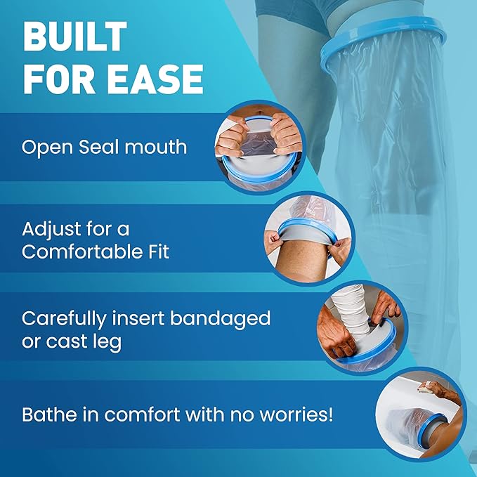 Waterproof Fracture Cast Foot Cover – Protect Your Cast & Wound in the Shower - Image 8