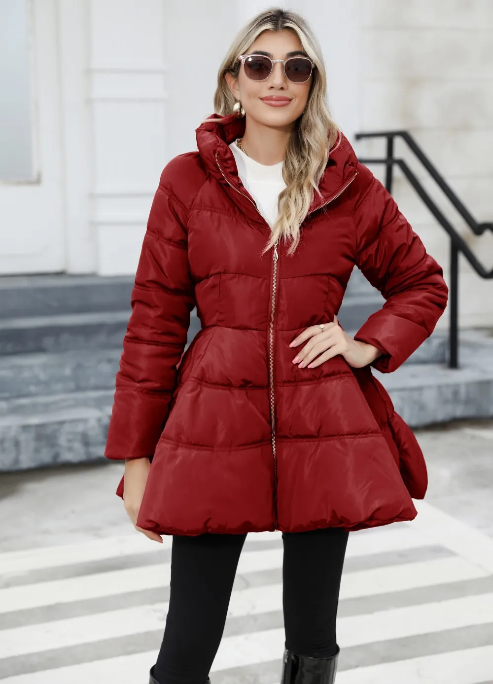 Winter Warm Slim-Fitting Big Skirt Coat – Elevate Your Winter Style - Image 5