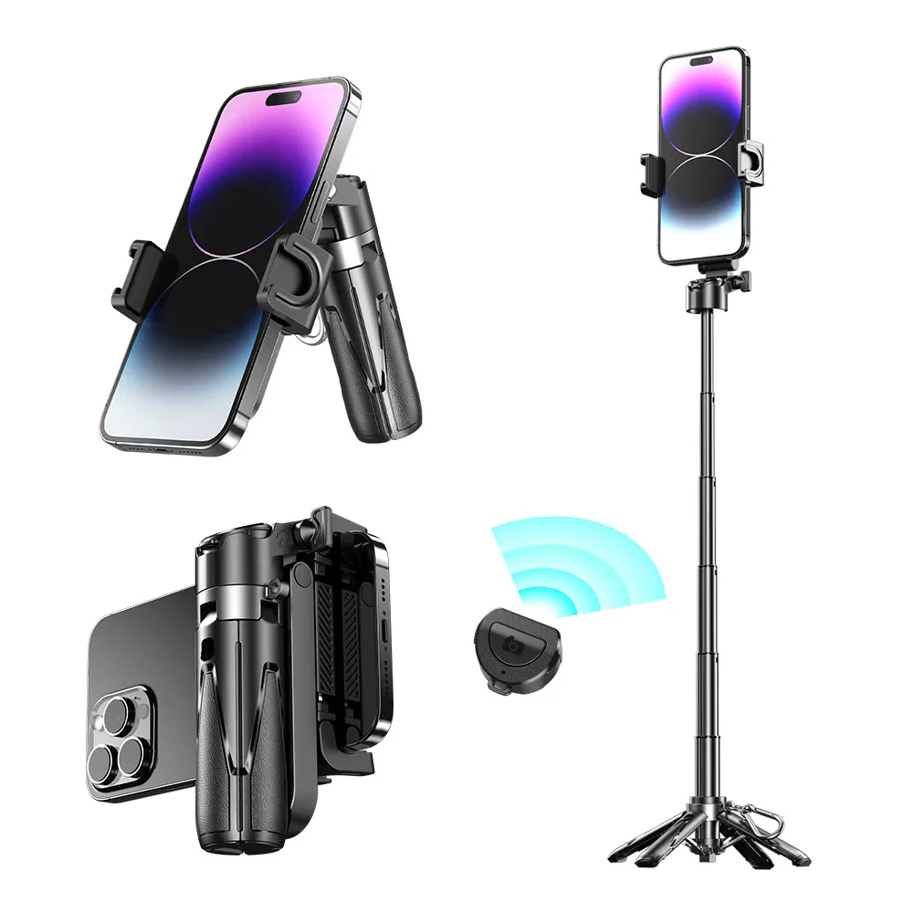 Your Ultimate Photography Companion – Newly Upgraded Mini Bluetooth Portable Selfie Stick